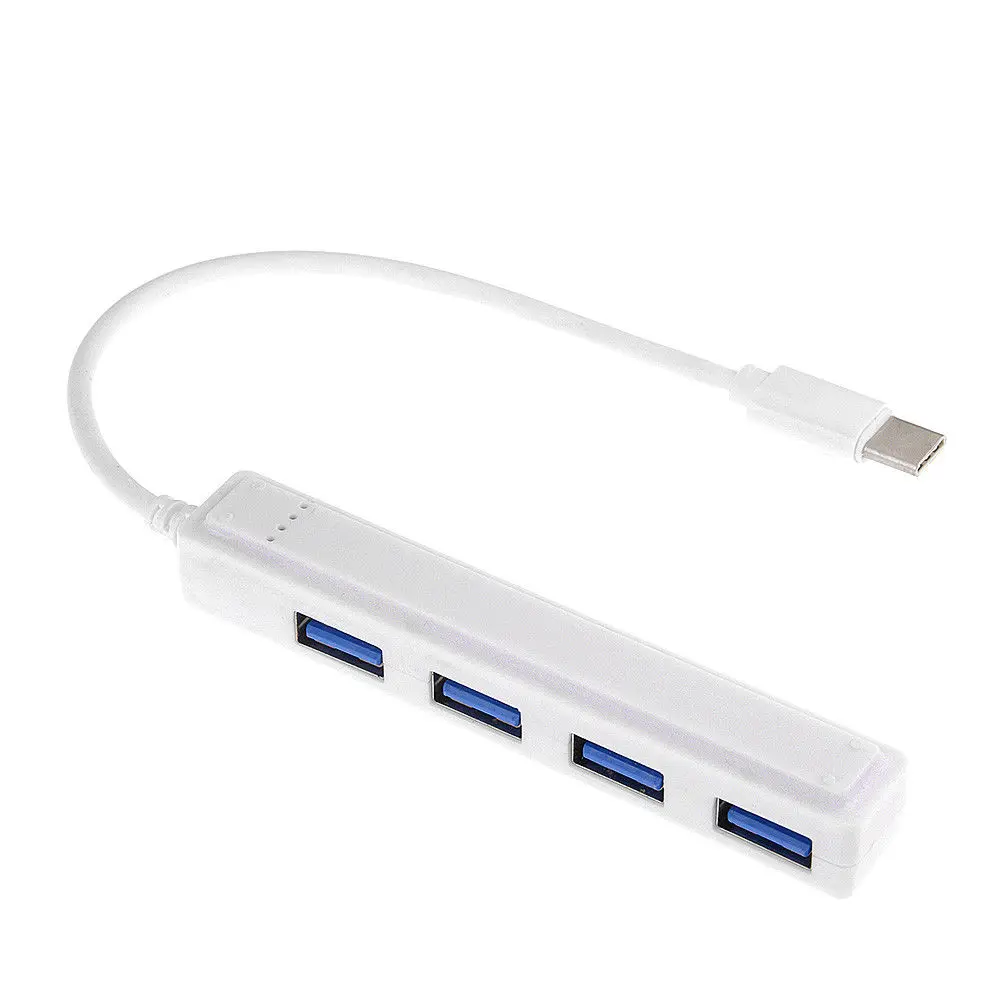 Кабель-адаптер type-C на 4 порта USB 2,0 USB-C подключения к мыши/клавиатуре/телефону USB 2,0 к разъему type c 26,5 см