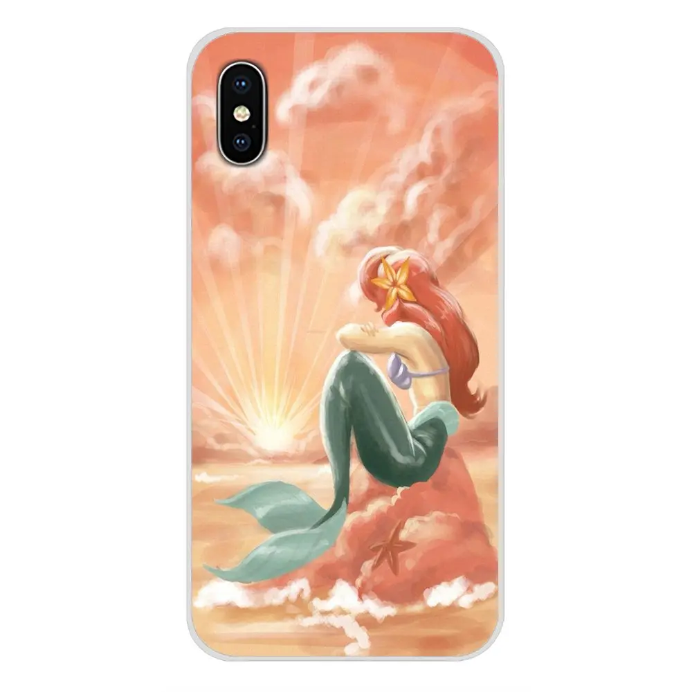 Аксессуары чехол для телефона Ариэль маленькая Русалка Apple IPhone X XR XS MAX 4 4s 5 5S 5C SE 6 S 7