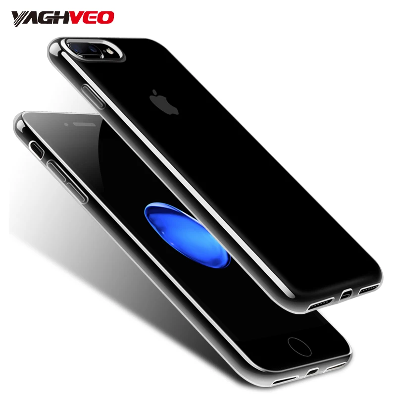 Чехол для iPhone 7 6 6s 8 X Plus XS прозрачный силиконовый чехол из ТПУ Прозрачная мягкая