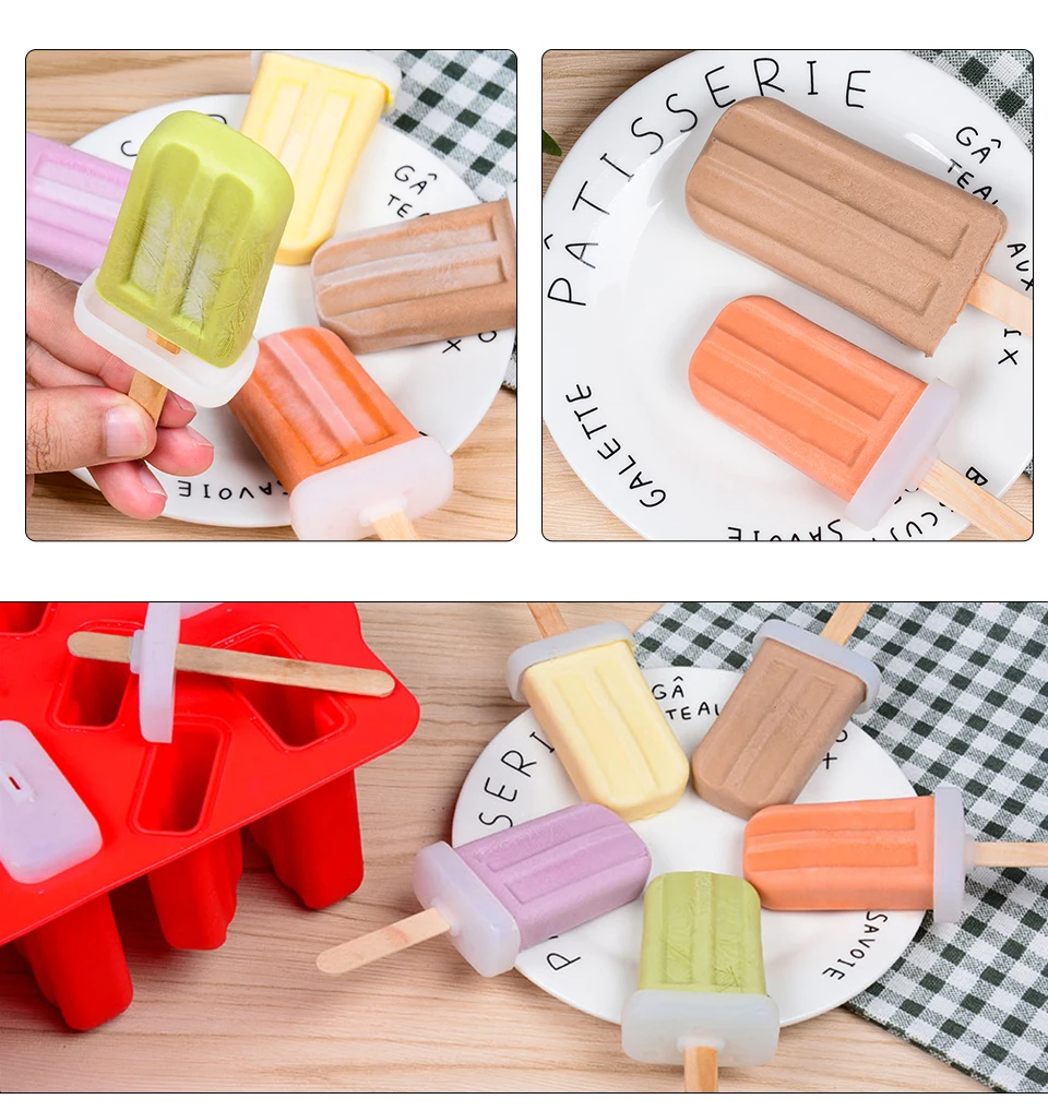 SILIKOLOVE DIY замороженное мороженое формы силиконовые Морозильник Мороженое Плесень многоразовые силиконовые льда поп плесень леденец формы с палочками