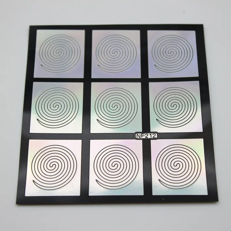 50 шт. дизайн ногтей полый шаблоны для стемпинга трафареты аэрографии наклейки