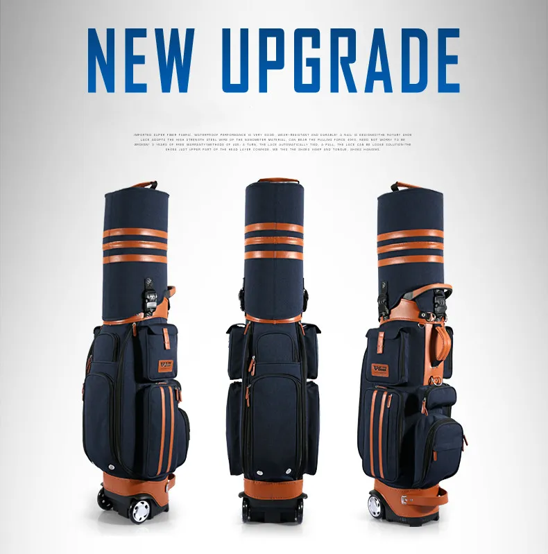 

PGM golf bag large capacity portable golf bag hard shell with tugboat with password airbag