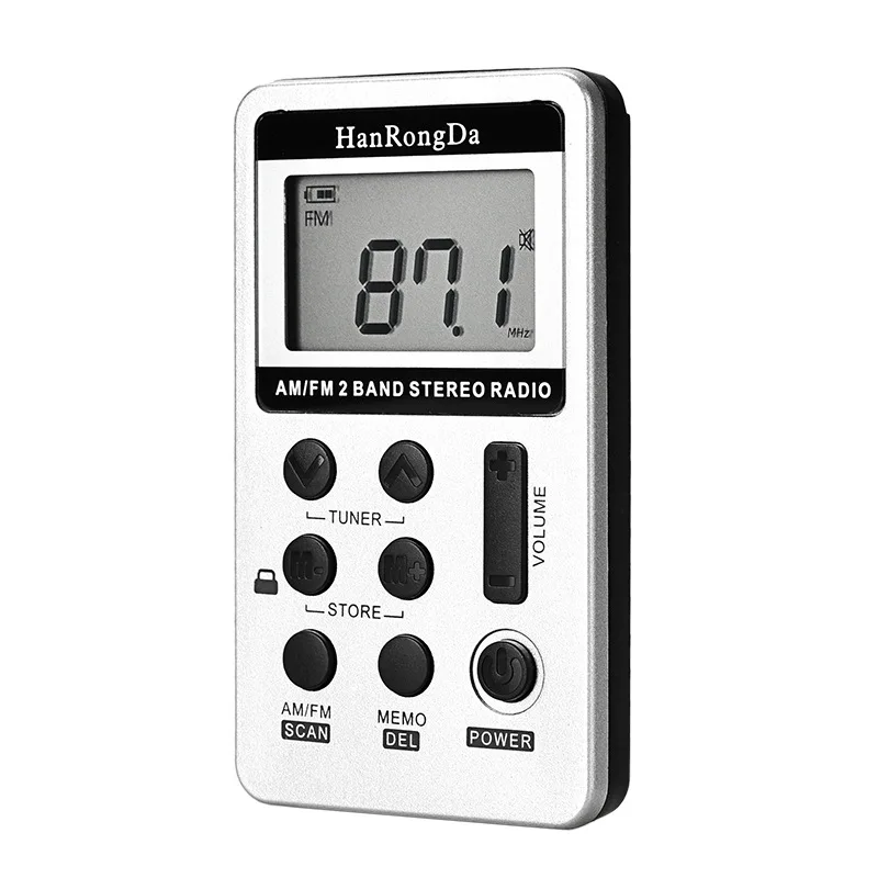 Портативный мини цифровой тюнинговый USB FM радио AM FM стерео радио Цифровая Частота с ЖК-дисплеем шнур и наушники