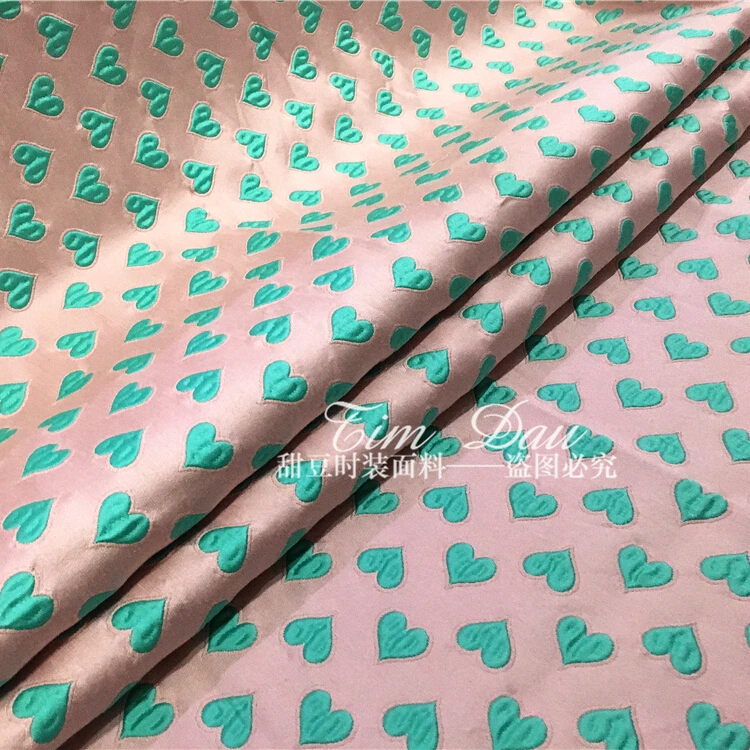 Бесплатная доставка! Розовый модные ткани марки jacquard четкие платье куртка DIY