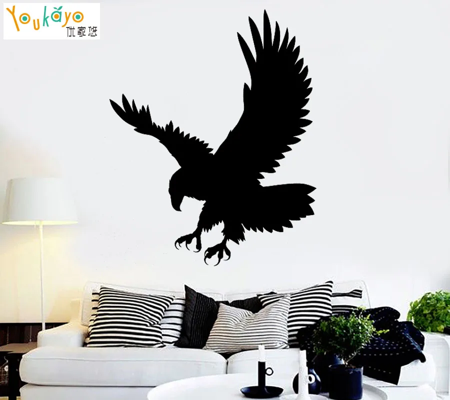 Настенная Наклейка Орел Хищник птица природа животное комната спальня ПВХ обои |