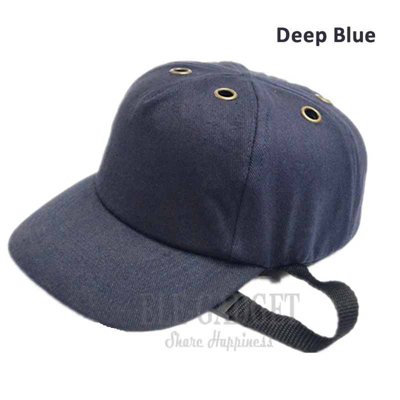 Deep Blue Новая Рабочая защитная кепка, шлем, бейсбольная кепка, Стильная защитная жесткая шапка для работы, одежда, защита головы - Цвет: Deep Blue