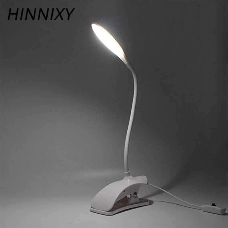 Hinnixy Светодиодная настольная лампа с сенсорным выключателем белая