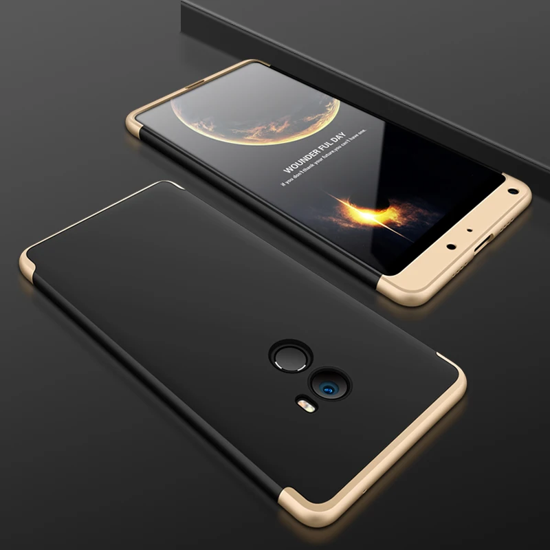Новый роскошный Съемный чехол 3 в 1 для Fundas Xiaomi MI Mix 2 Жесткий Чехол из ПК на 360
