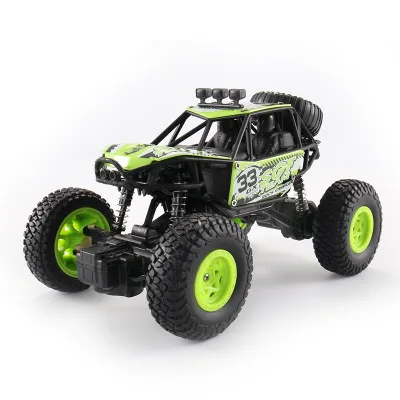 Зеленый 4WD RC автомобили бесщеточный Радиоуправление Багги Дистанционное управление автомобиль Рок Гусеничный высокоскоростной грузовик внедорожные Грузовики Игрушки для детей - Цвет: Зеленый