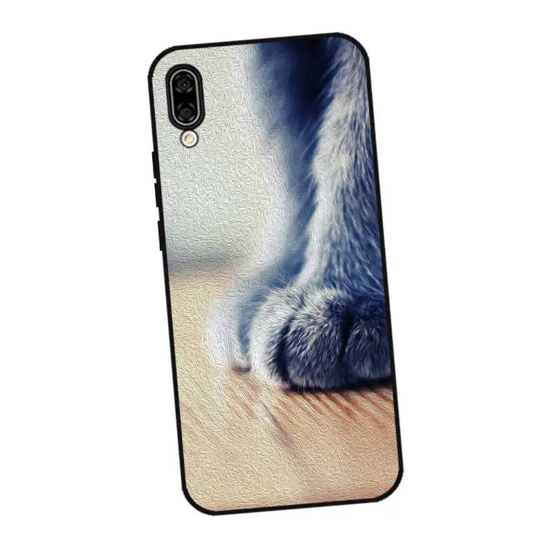 N285 Cats Cute Black Silicone Case Cover For Huawei Honor 6A 6C 6X 7C 7X 8 Lite Pro |