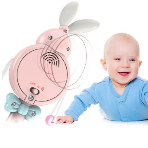 HOT Soft Sound Rabbit Baby Teether Toy with Lights Musical Hand Rattle Bell |