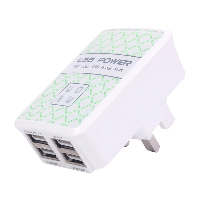 Сетевое зарядное устройство с 4 USB портами для iPhone 6 Galaxy S6|power adapter|us power adapteradapter us |