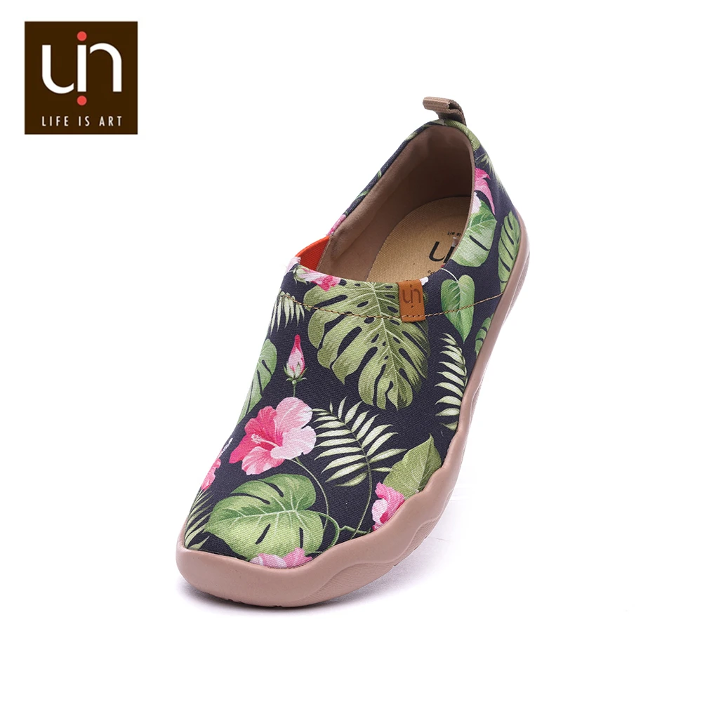 UIN Rosa/дизайнерская Повседневная парусиновая обувь на плоской подошве с круглым