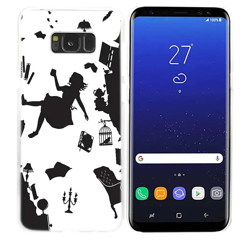 14 Чехол Алиса в стране чудес для samsung Galaxy S8 S9 Plus S4 S5 Mini S6 S7 Edge, прозрачный чехол, твердый пластиковый чехол для телефона - Цвет: 14