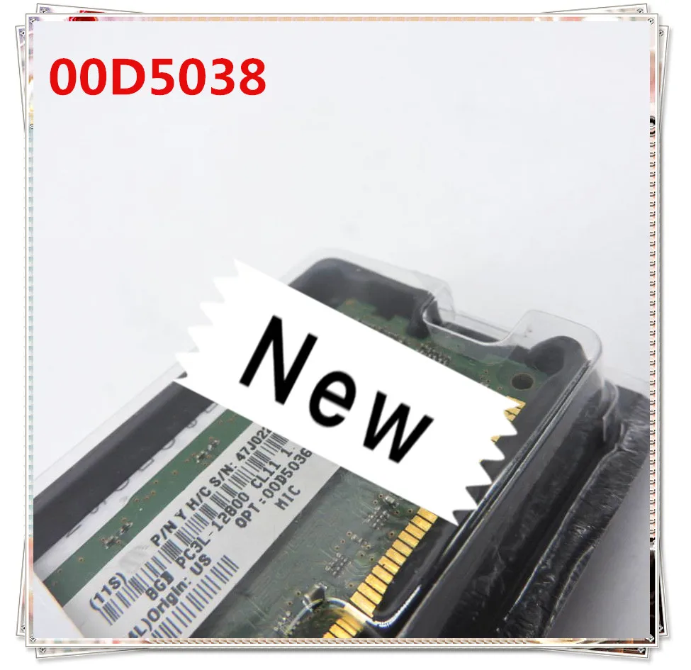 00D5038 00D5036 8G 1RX4 1,35 V PC3L-12800R DDR3 1600 ECC обеспечить новый в оригинальной коробке. Обещано отправить в течение 24 часов