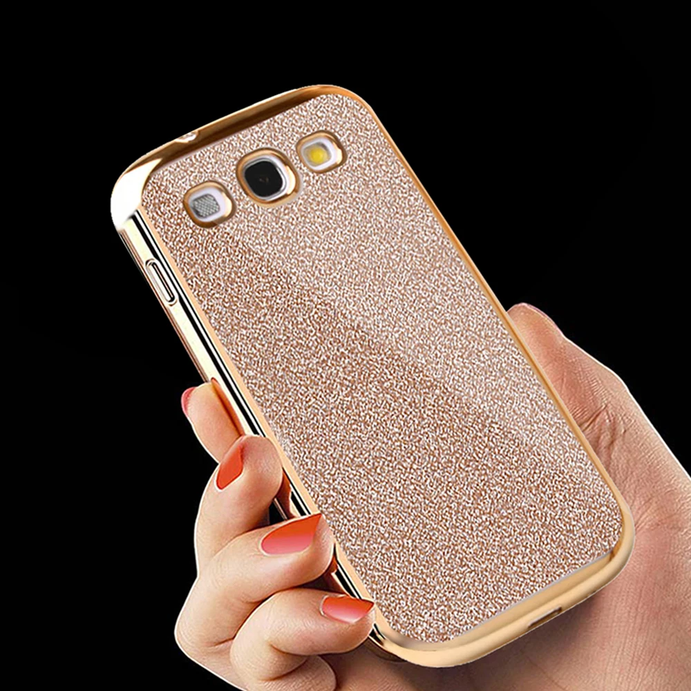 Для samsung Galaxy S3 чехол i9300 пудра блестящий из ТПУ Мягкий силиконовый для телефона Neo s