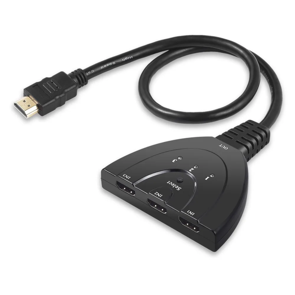 (Доставка из Китая/Испании) Neoteck 3 порта HDMI коммутатор с USB кабелем питания 4K 3D