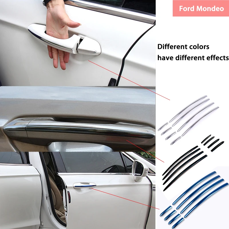 BACKAR Авто Стайлинг Нержавеющая сталь наклейки для Ford Mondeo MK5 MKV внешний дверная ручка рамка охватывает аксессуары
