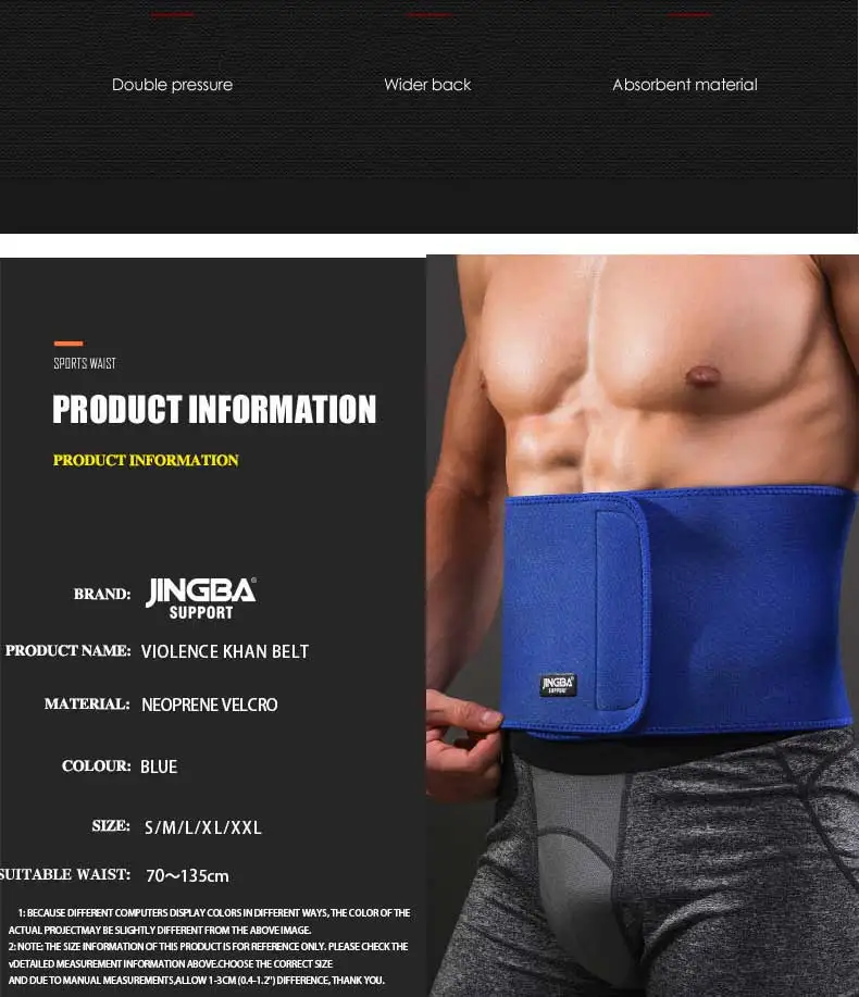 JINGBA поддержка талии триммер Slim fit брюшной пояс для похудения запотевающий в области талии мускуляционный абдоминал поддержка для талии спортивные защитные