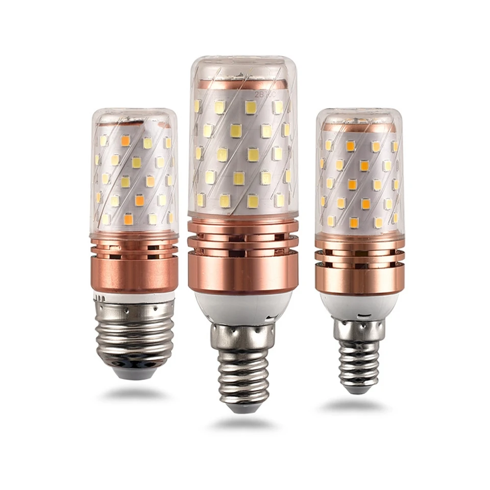 4pcs 8W 12W 16W LED Bulb E27 E14 LED Corn lamp True power 4W 6W 10W 220V 240V Corn Bulb Chandelier Candle LED Light for home