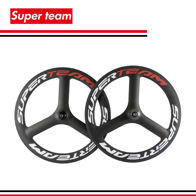 Superteam 700c карбоновый клинчер с тремя спицами колесная 23 мм матовые Углеродные 3