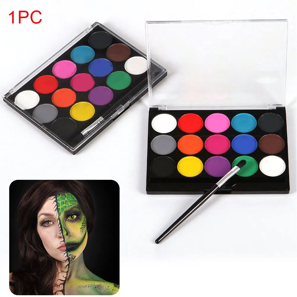 15 цветов лицо макияж Пигмент дьявол Любители искусства водорастворимые вечерние