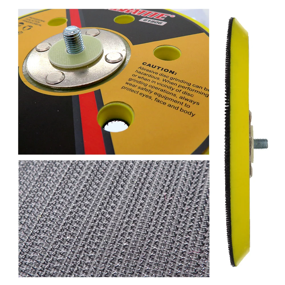 

6 Inch 150mm 6-Hole DA Sanding Pad Sander Backing Pad 5/16"-24 Thread Hook and Loop Power Tools Accessories