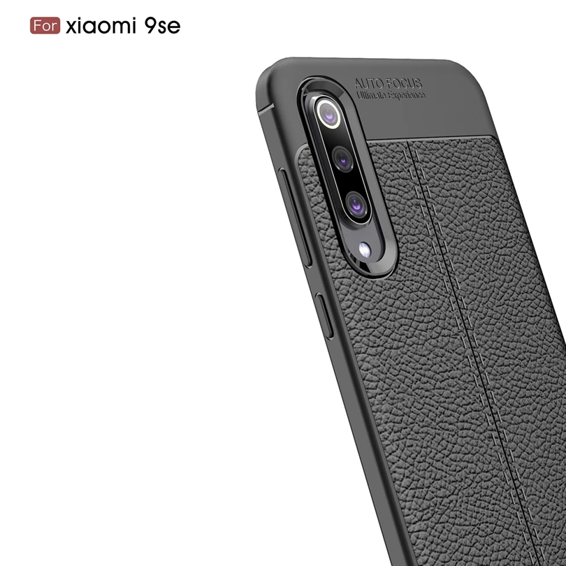Для Xiaomi 9 se/Xiaomi 9se/Xiaomi9 se Роскошные мягкие силиконовые личи Striae Кожаные чехлы 9SE