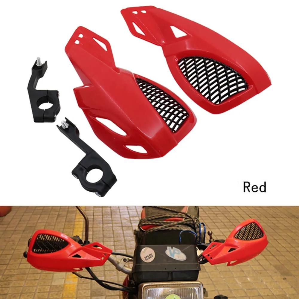 Мотоциклетная защита для рук для Kawasaki Suzuki Honda Yamaha KTM SX EXC XCW SMR мото байк квадроциклы 22 мм руль - Цвет: Красный