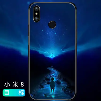 Для Xiaomi mi8 explorer чехол mi8se Чехол 9H анти-Взрывающийся закаленное стекло задняя