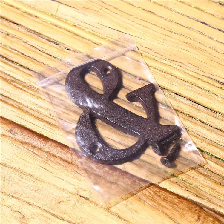 Креативный промышленный ветер чугунный металлический буквенно-цифровой DIY