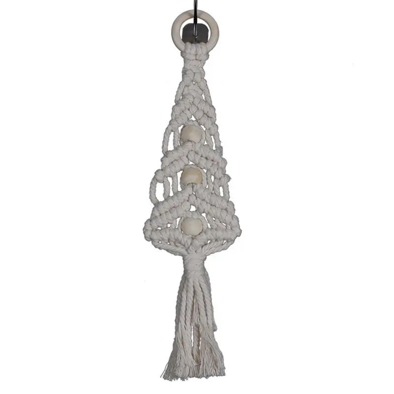 Деревянные бусины макраме настенное искусство ручной работы настенный гобелен с