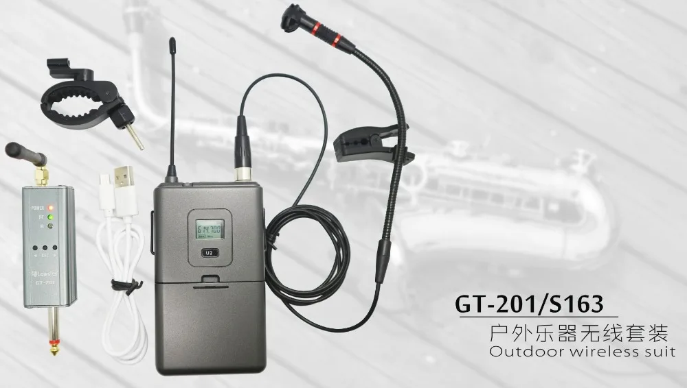 620 760 МГц GT 201/S163 беспроводной ИК микрофон UHF система для музыкальный инструмент