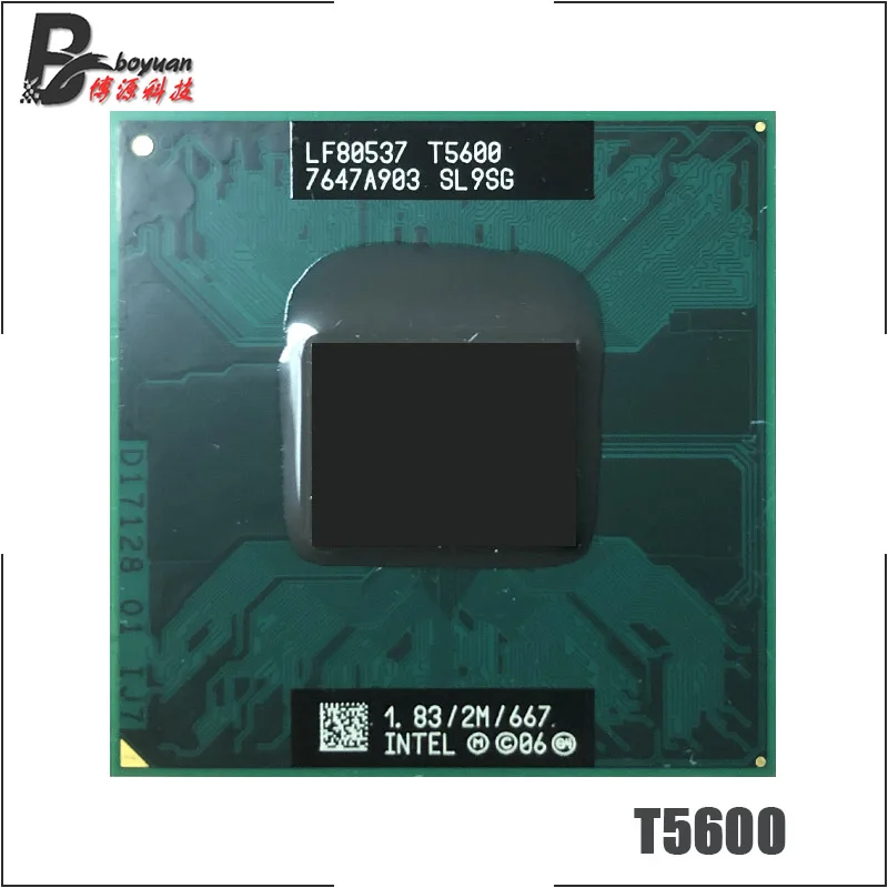 Двухъядерный процессор Intel Core 2 Duo Mobile T5600 SL9U3 SL9SG 1,8 GHz двухъядерный двухпотоковый процессор 2M 34W Socket M/mPGA478MT