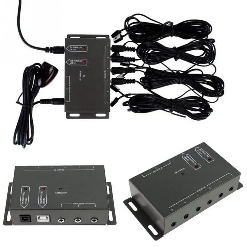 ИК пульт дистанционного расширения транспондер 1 приемник 4 излучателя