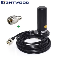 eightwood vehiclecar mobile radio 9 cm antenna magnetic mount 5m cable vhfuhf dual band bnc male for bc75xlt bc125at scanner