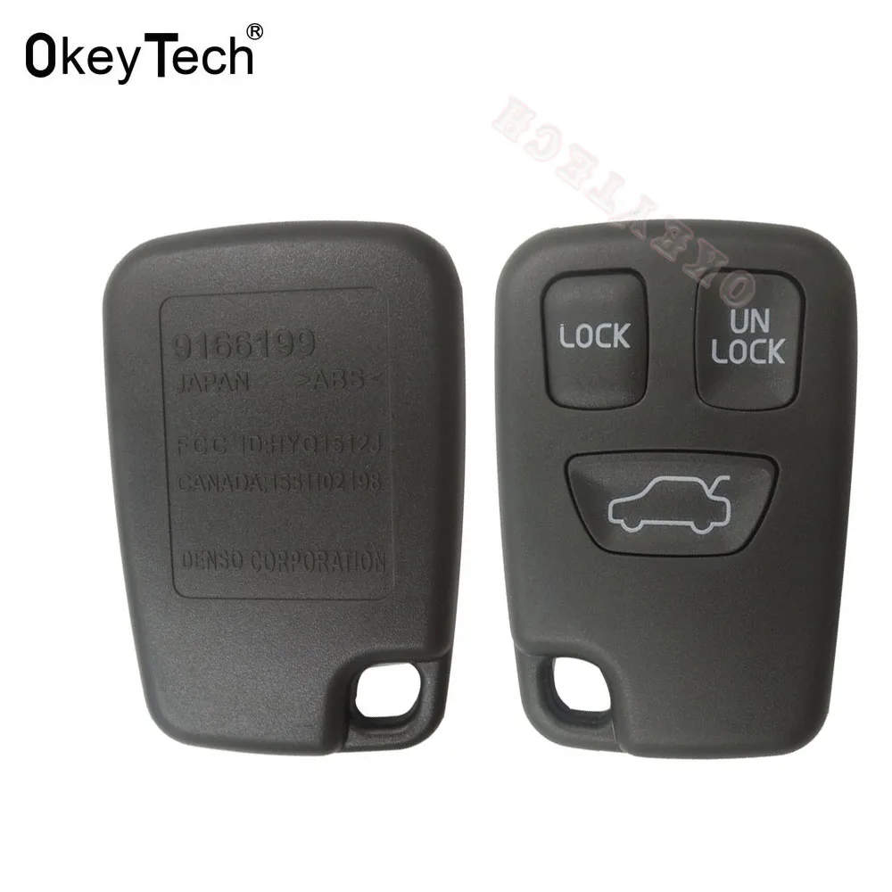OkeyTech 3 кнопки дистанционный ключ оболочка чехол Чехол для Volvo V70 V40 S40 S70 C70 1998 2005