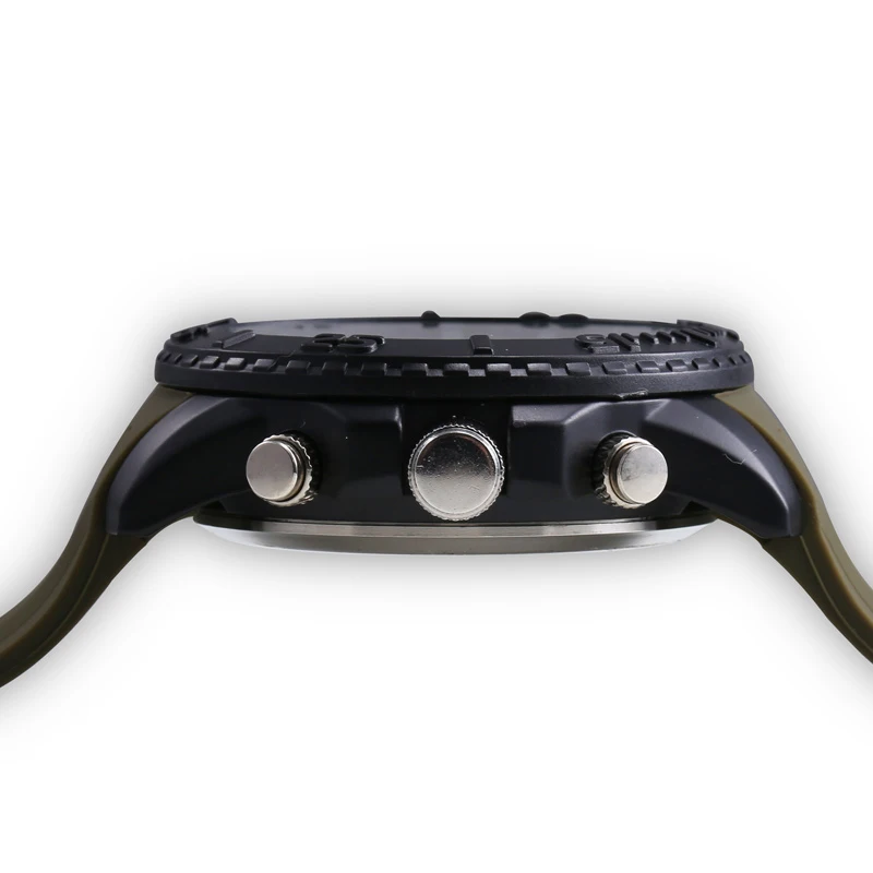 Мужские электронные часы со светодиодный Ной подсветкой и силиконовым