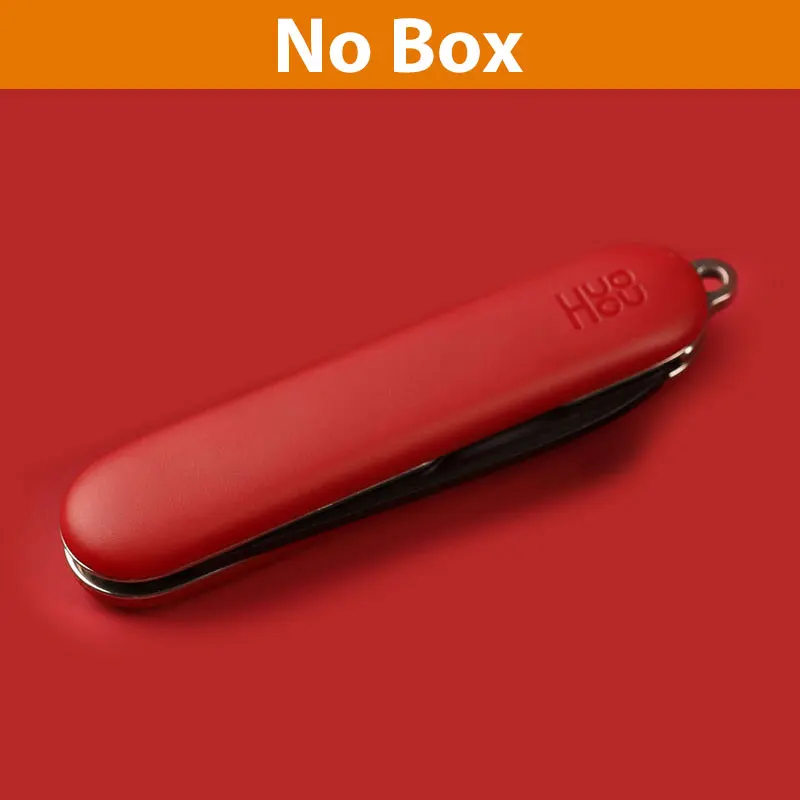 Red No Box Xiaomi Mijia Huohou мини-нож для распаковки, складной инструмент для нарезки фруктов, инструмент для кемпинга, открытая посылка, нож для выживания на открытом воздухе, острый нож - Цвет: Red No Box