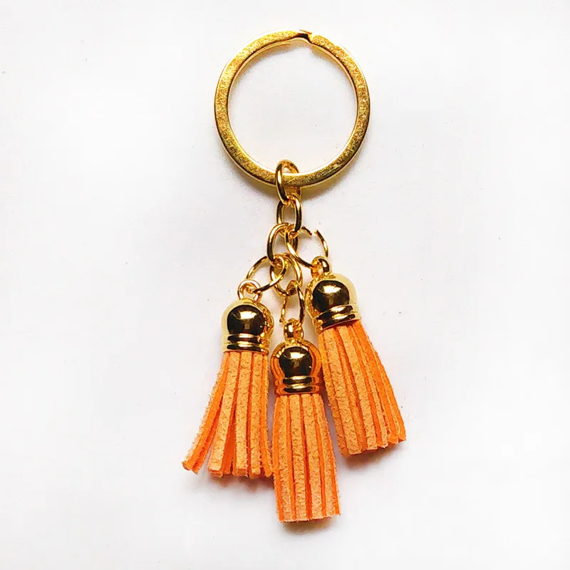 Модные Design прямоугольной формы из сверхтонкого волокна 3 брелоки с кисточками