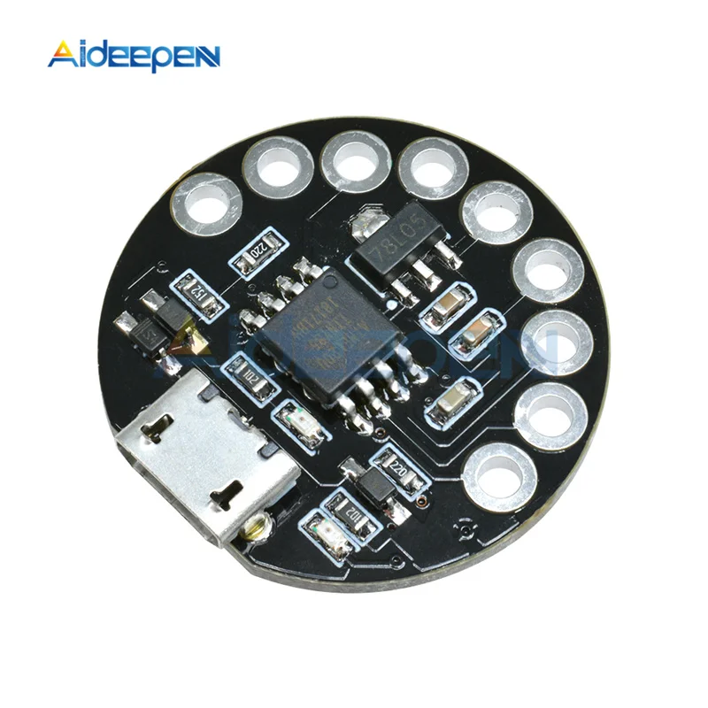 LilyPad Black Микро-usb LilyPad ATTINY85 модуль Board Development макетная плата для Arduino микроконтроллера низкой мощности - Цвет: LilyPad Black