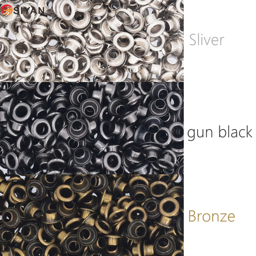 Металлические люверсы 3 мм для кожевенного ремесла сделай сам скрапбукинга обуви