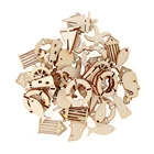 50 шт.компл., Смешанная морская тематика, в форме Кита, рыбы, парусник, дельфин, деревянное ремесло, скрапбукинг, маяк ручной работы, украшение