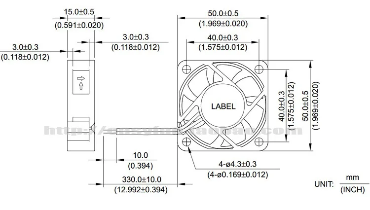 AFB0512HHB-FOO 5015 12V 0.20A