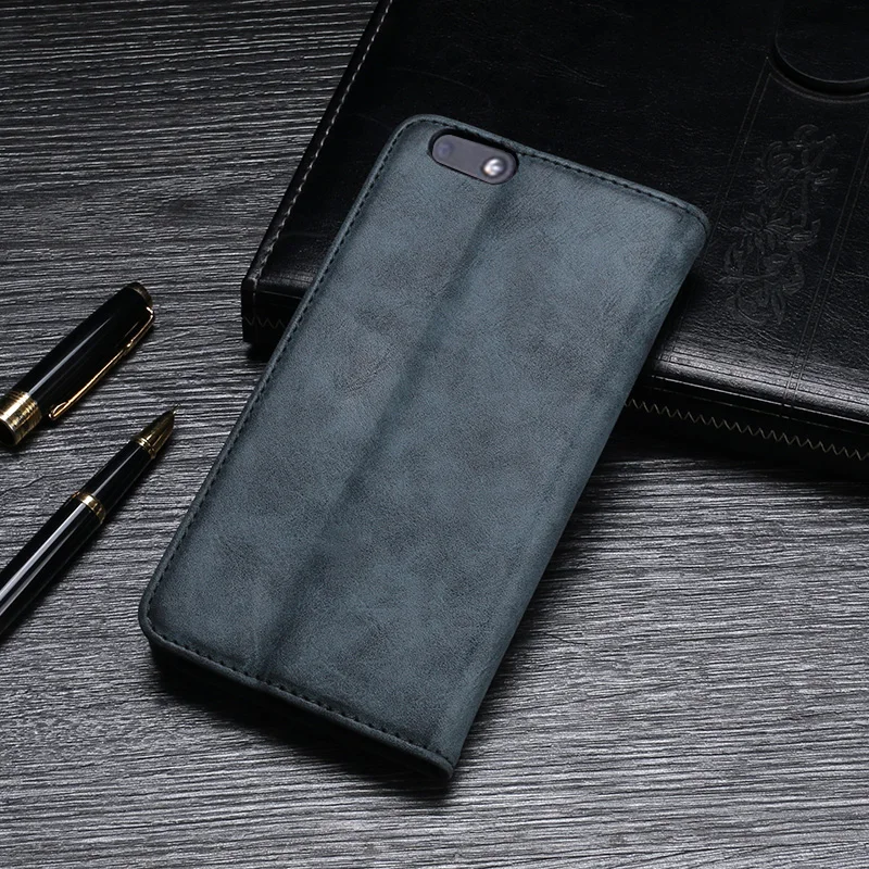 Umi C Note чехол Роскошный кожаный флип для защитный телефона Ретро задняя