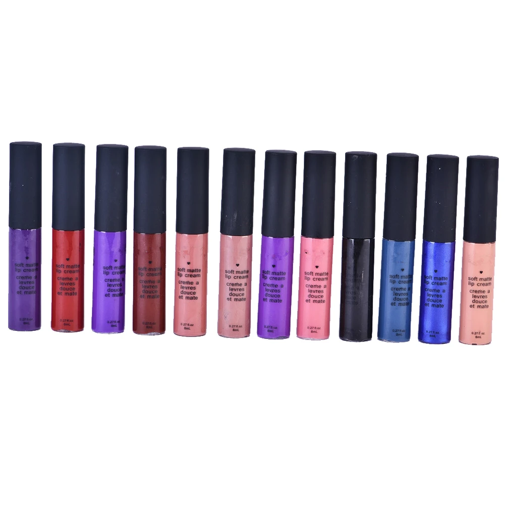 Водонепроницаемый помада матовая гладкая жидкость блеск для губ