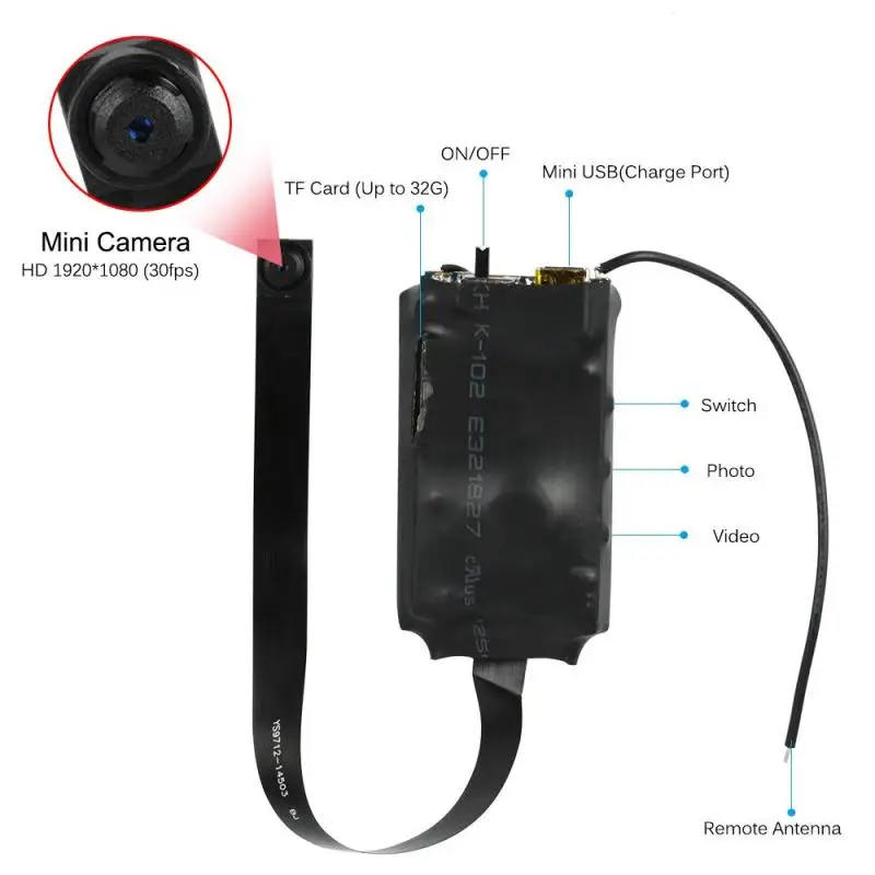 Мини DIY камера HD P 1080 видеокамера Mini DV DVR видео звук Запись г 2 4 RF размеры управление