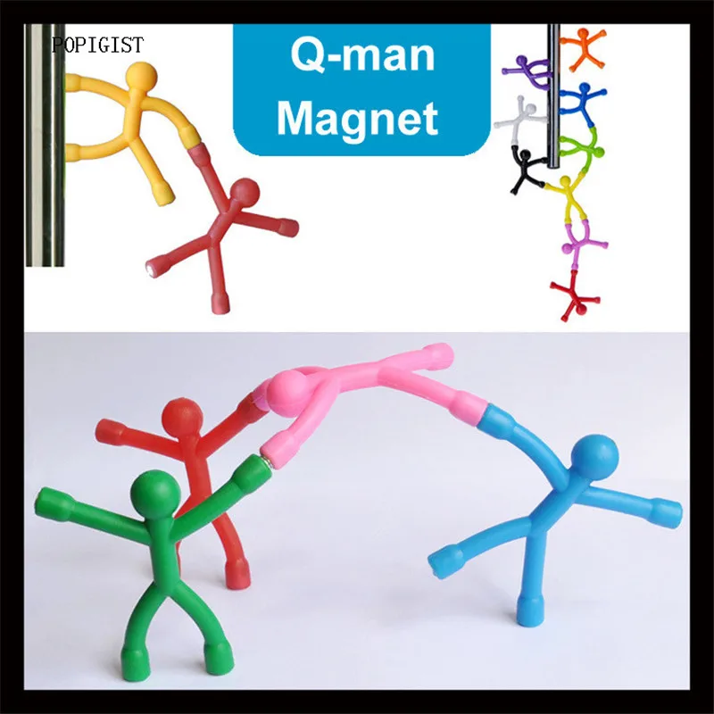 9 шт./компл. Новинка Мини магнит на палец человек Симпатичные резиновые магниты