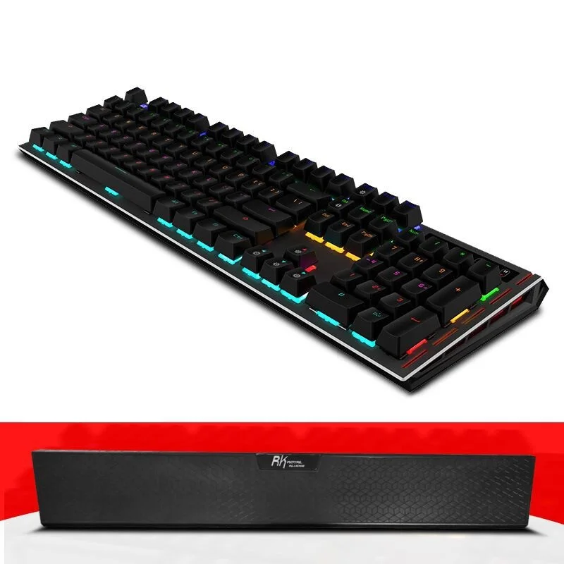 Эргономичная Механическая игровая клавиатура Royal Kludge RK Mirage с USB подсветкой и