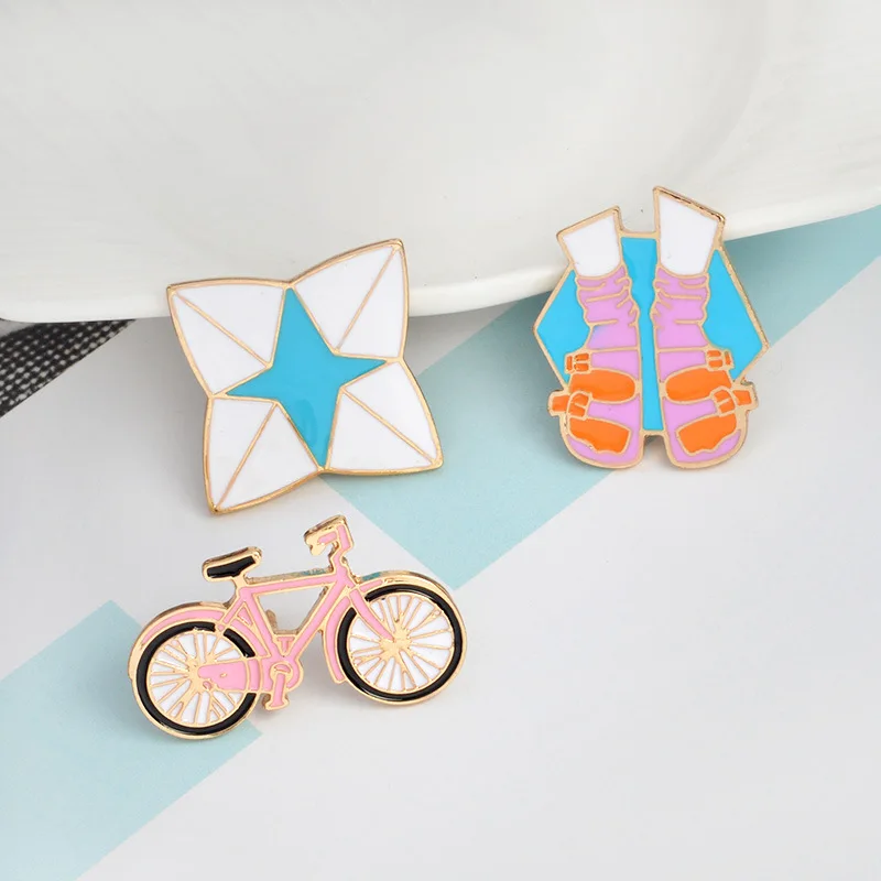 1 шт. велосипедные броши в виде носка бутылки желаний брошь из мультфильма